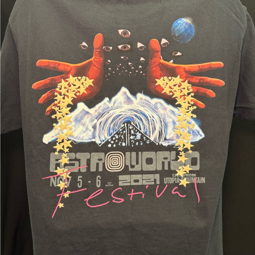 Festival Graphic T-Shirt - Black